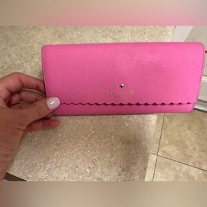 Hot pink Kate spade wallet